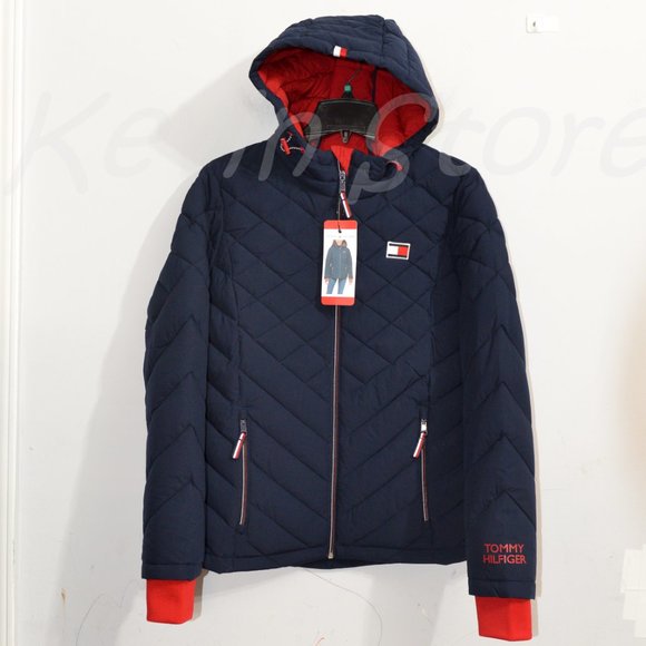 NWT NAVY Tommy‎ Hilfiger Ladies' Packable Jacket - Picture 1 of 12